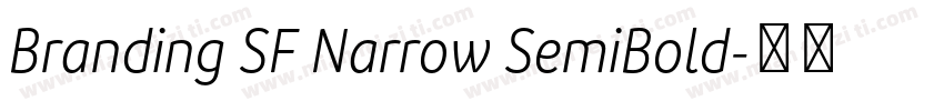 Branding SF Narrow SemiBold字体转换